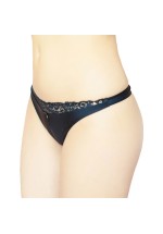 Lace Insert Thongs G-strings Black 2183